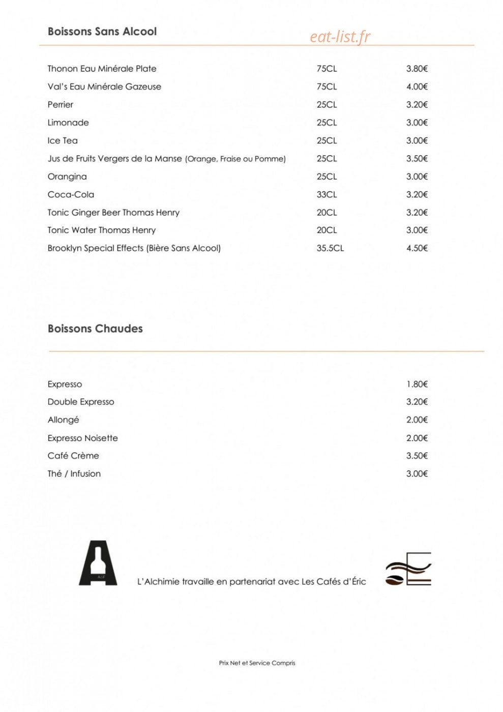 L'Alchimie — carte page 5