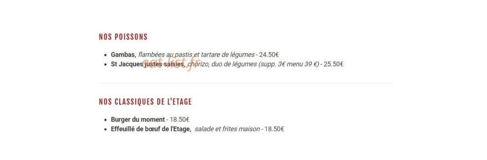 L’Étage — carte page 3
