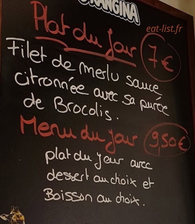 La Brioche Chaude — carte page 1