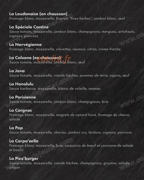 La Cantine — carte page 4
