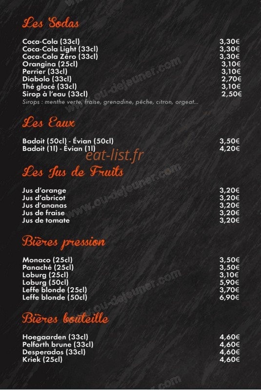 La Cantine — carte page 7