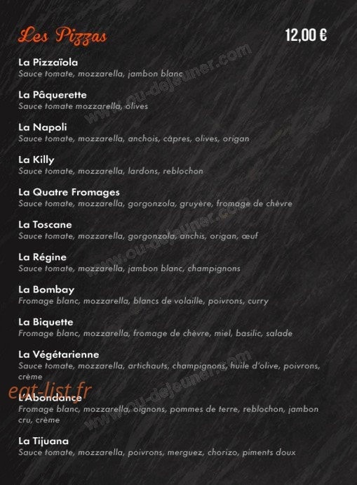 La Cantine — carte page 3