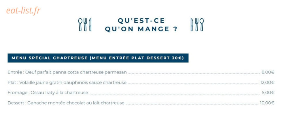 La Chopine — carte page 4