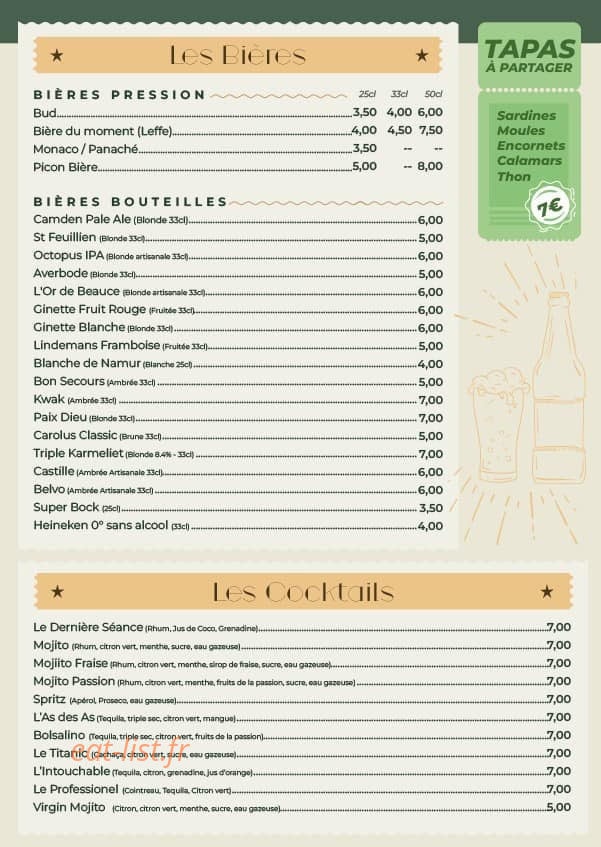 La dernière séance — carte page 3