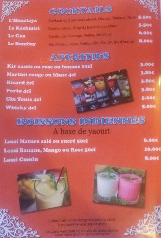 Le Bombay — carte page 9