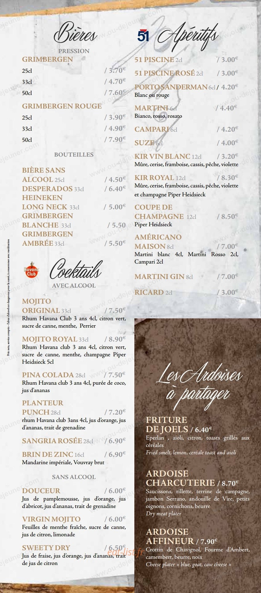 Le Brin de Zinc — carte page 2