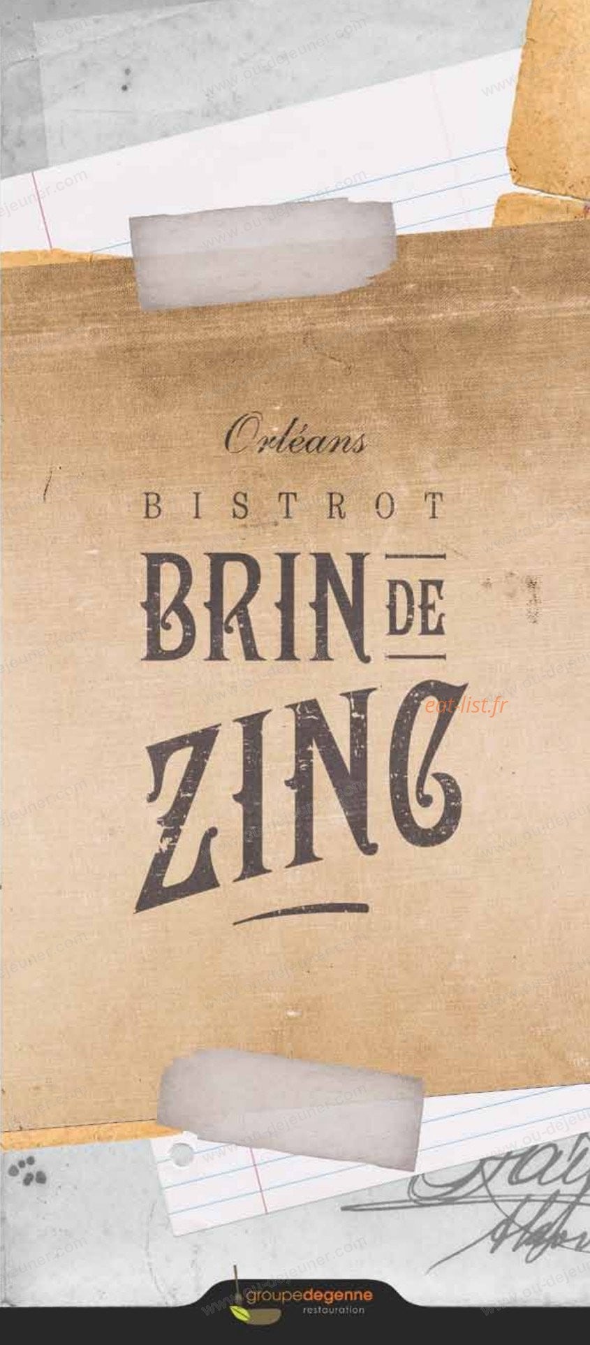 Le Brin de Zinc — carte page 1