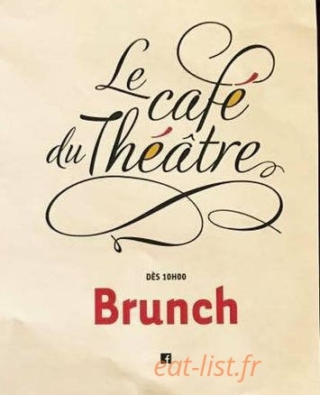 Le Café du Théâtre — carte page 1