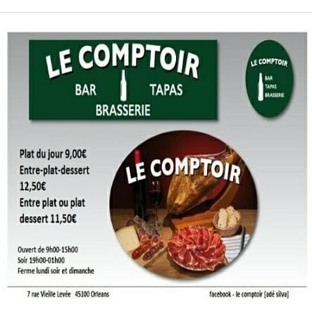 Le Comptoir — carte page 1