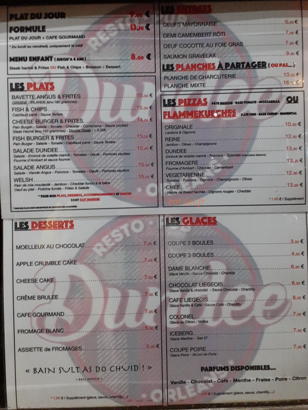 Le Dundee — carte page 1