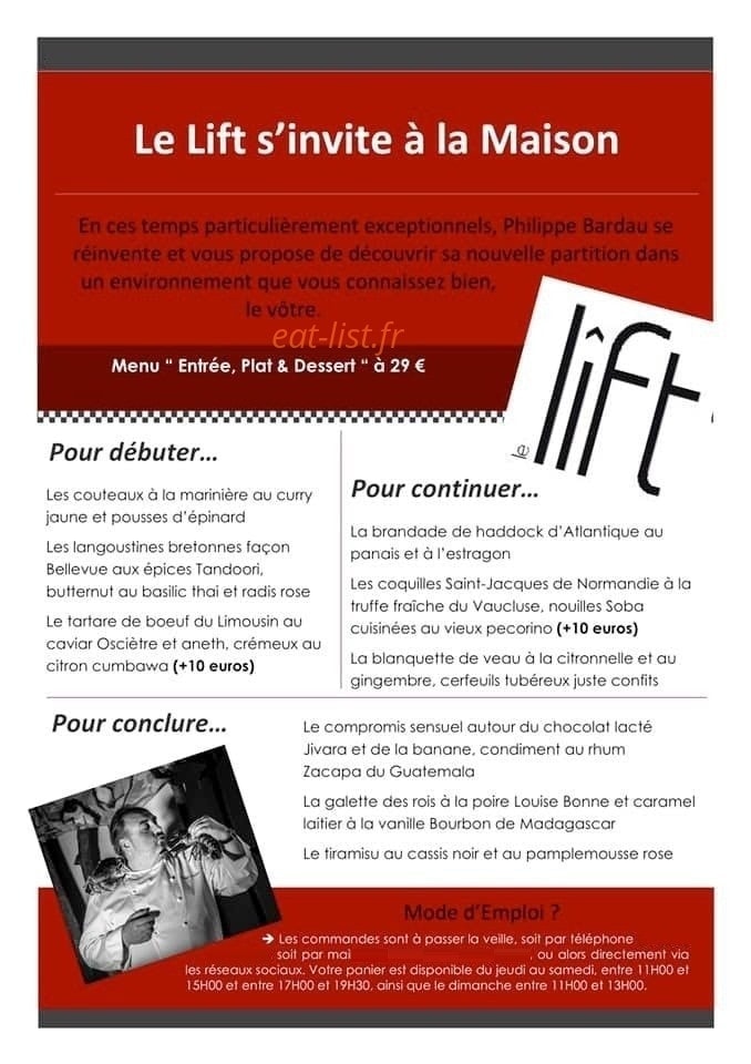 Le Lift — carte page 1