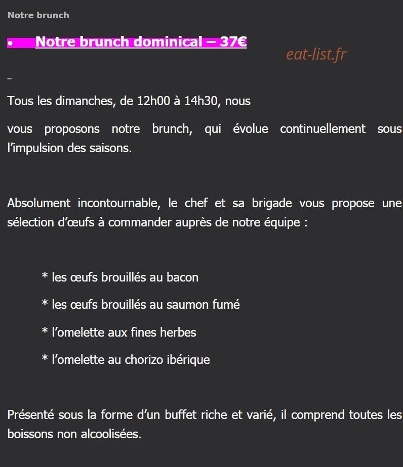Le Lift — carte page 2