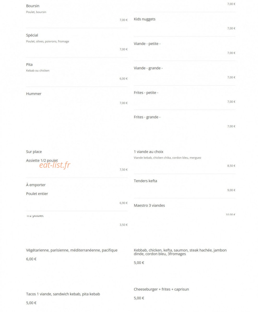 Le Maestro — carte page 3