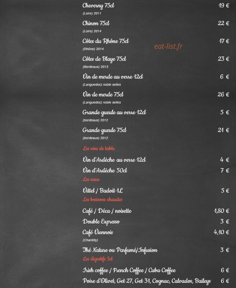 Le P’tit Gavroche — carte page 3