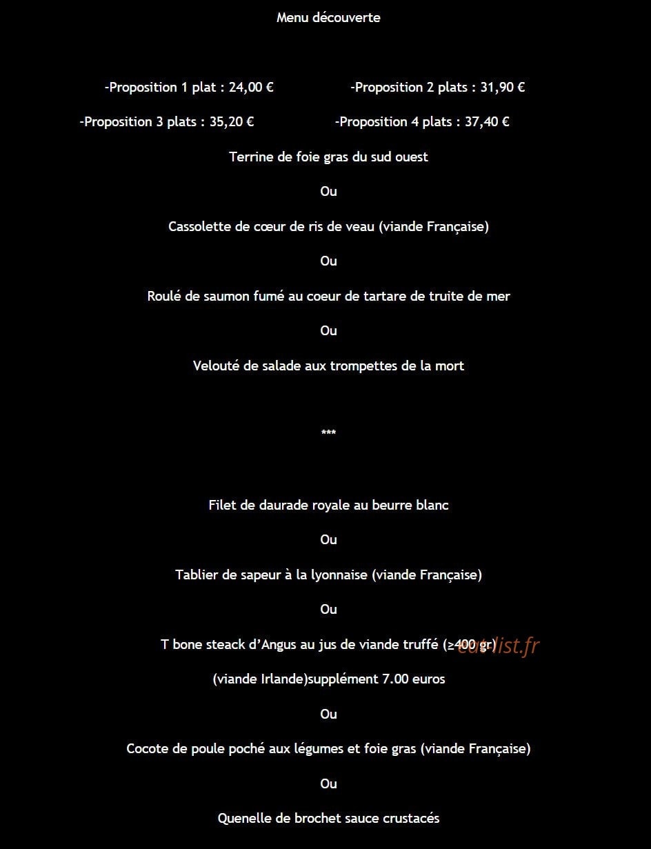 Le Petit Gone — carte page 1