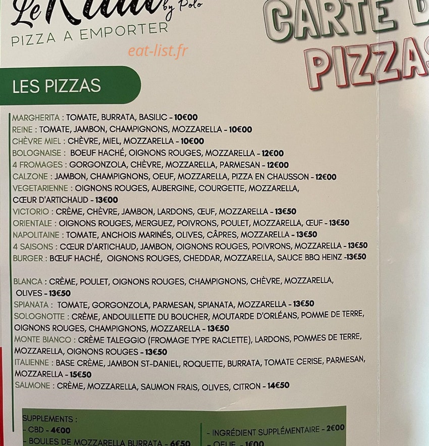 Le rital — carte page 1