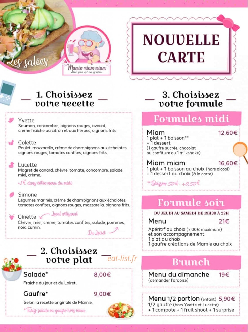 Mamie miam miam — carte page 2