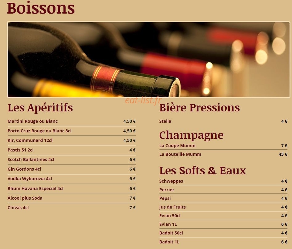 Meat — carte page 4