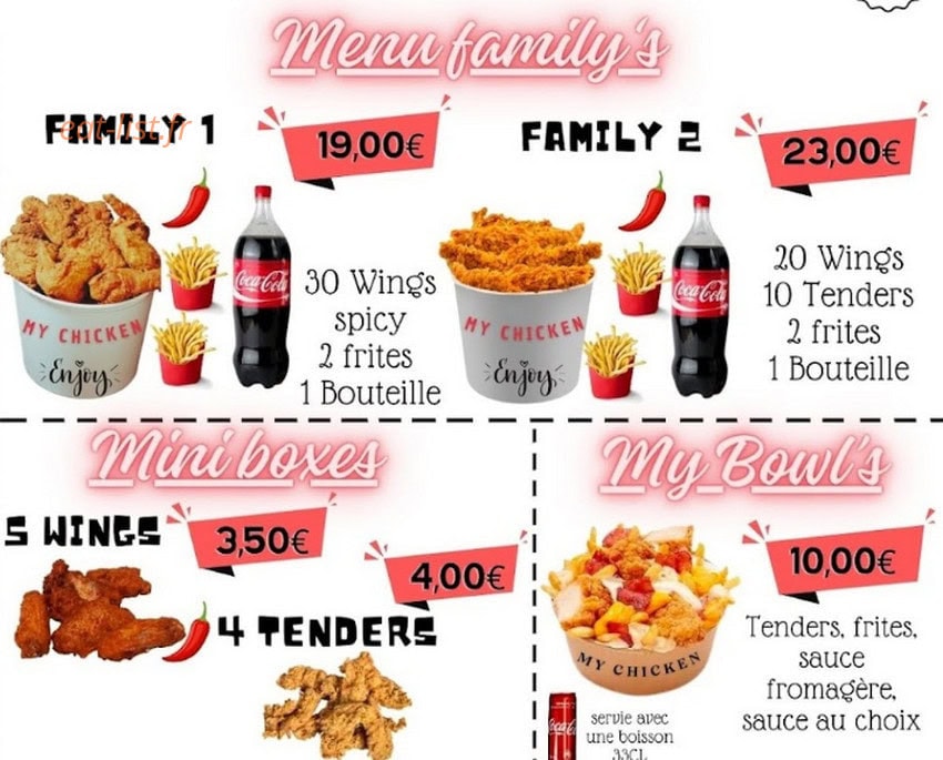 My Chicken — carte page 2
