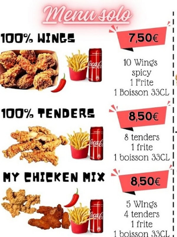 My Chicken — carte page 1