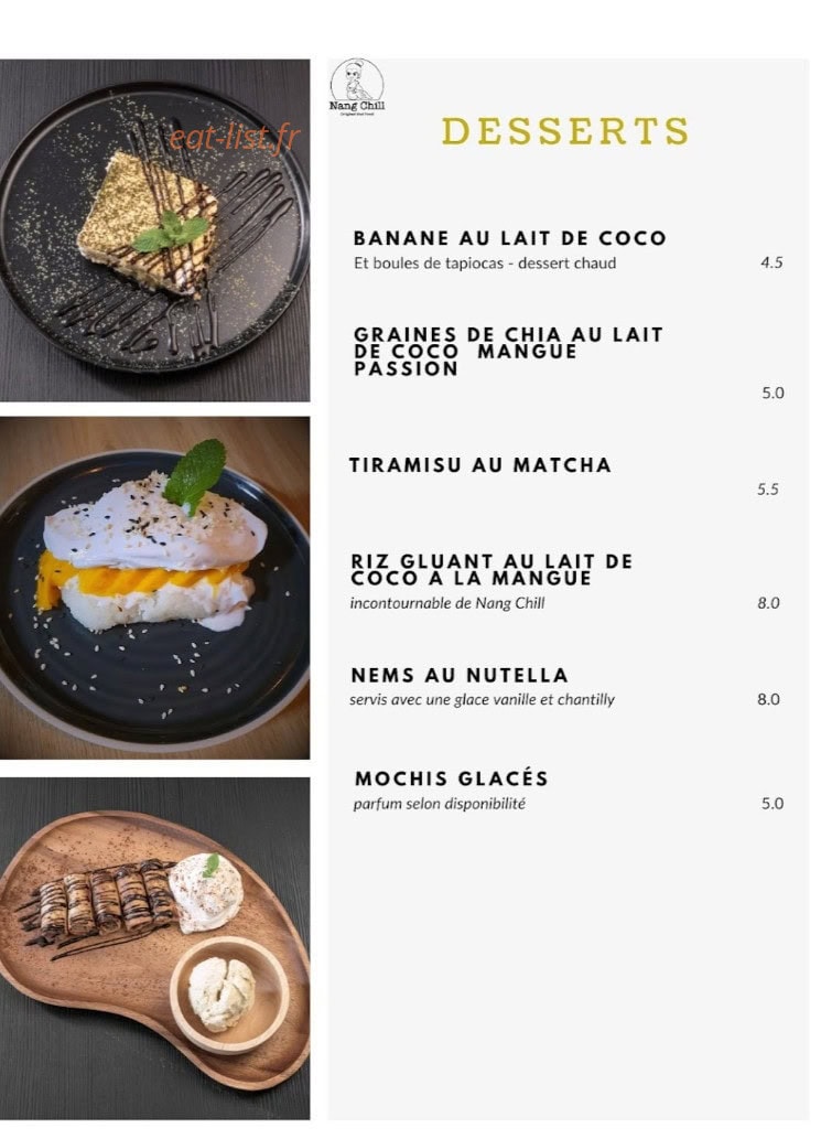 Nang Chill — carte page 4