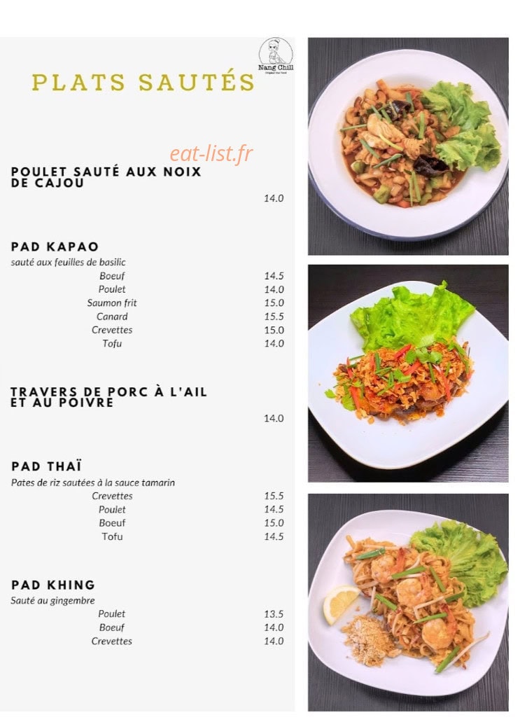 Nang Chill — carte page 2