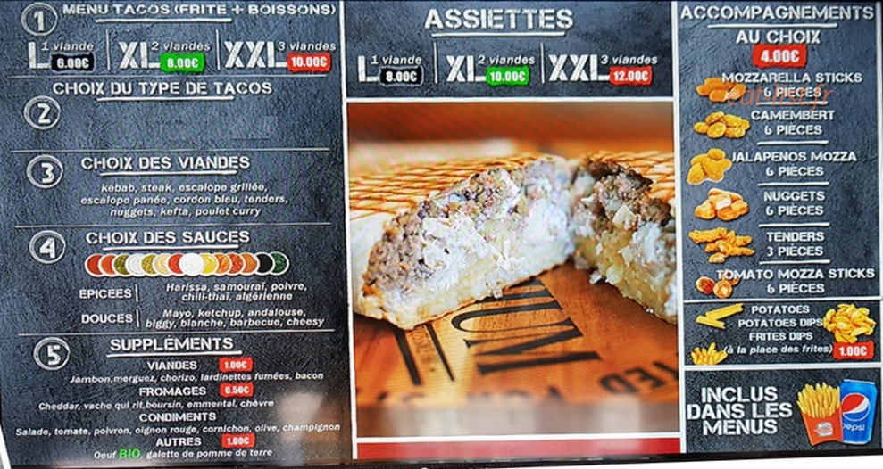 O' burger — carte page 3