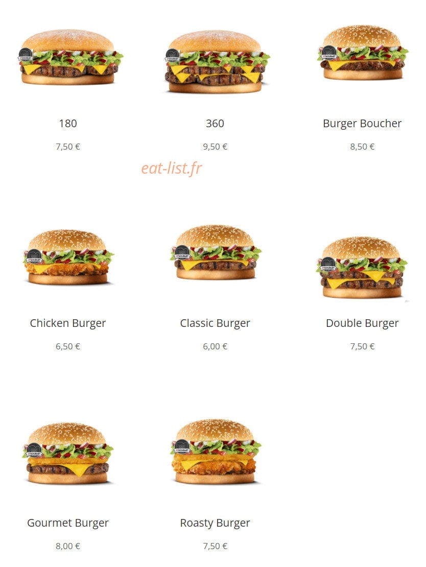 O'Gourmet — carte page 3