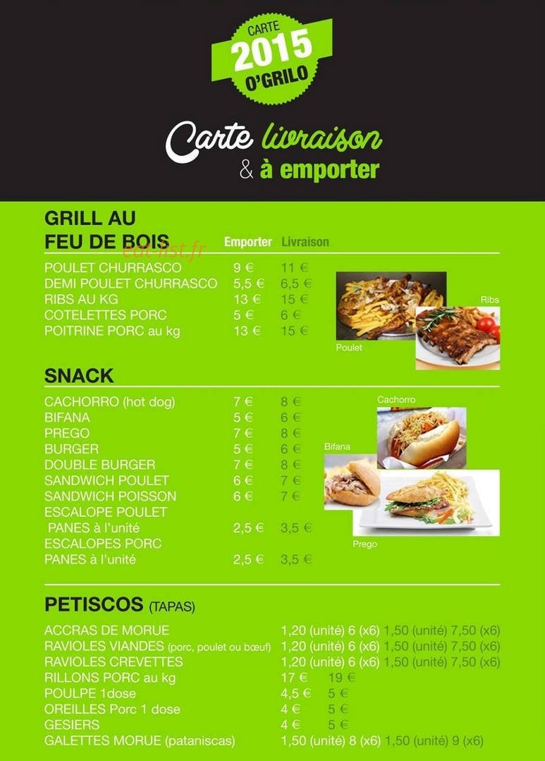 O'Grilo — carte page 10