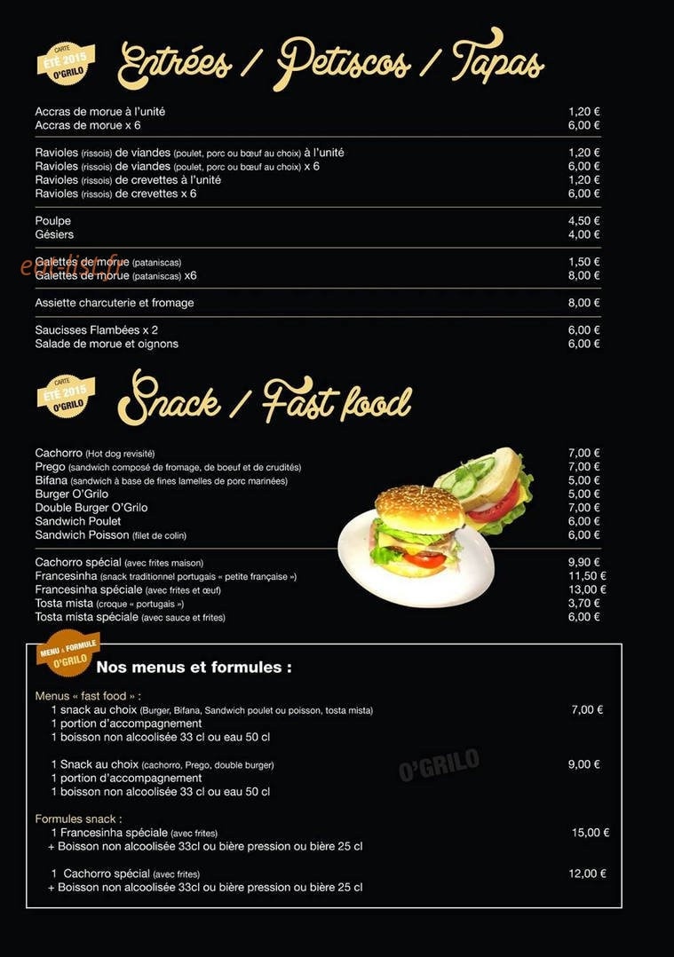 O'Grilo — carte page 2