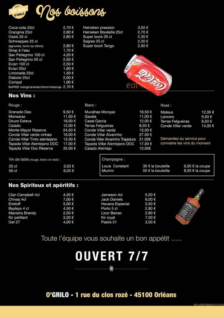 O'Grilo — carte page 4