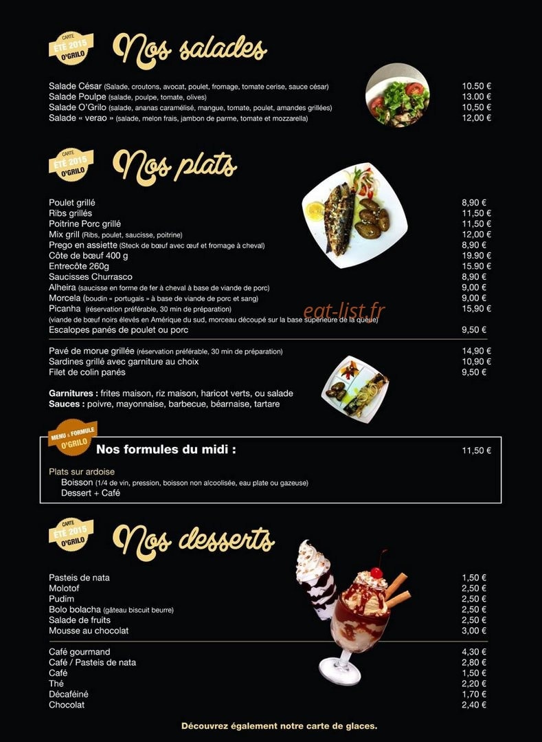 O'Grilo — carte page 3