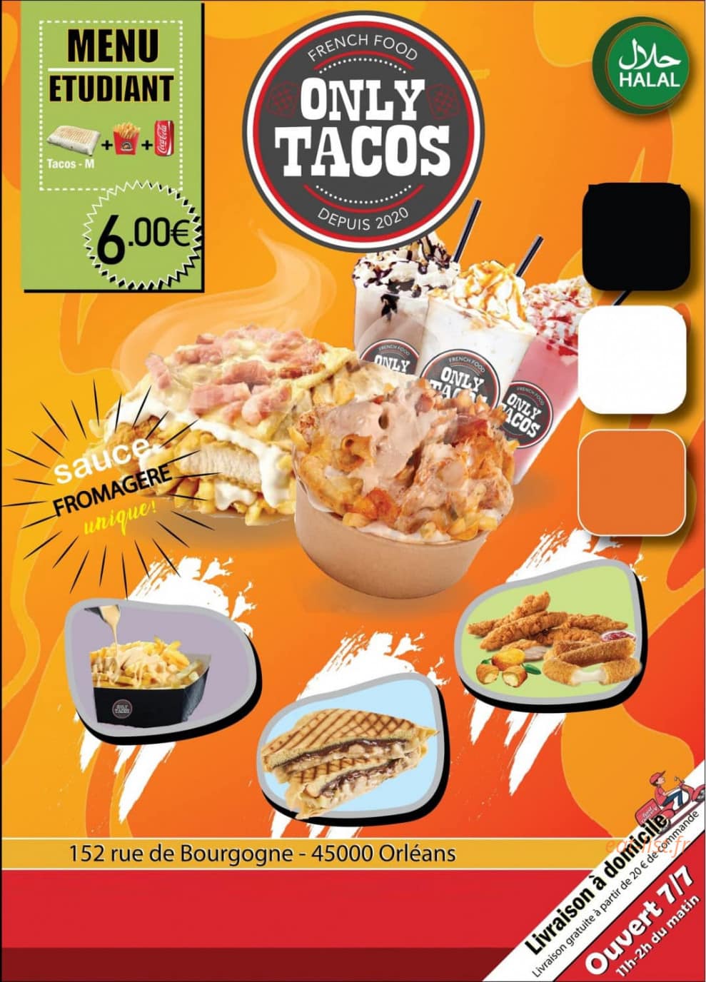 Only tacos — carte page 1