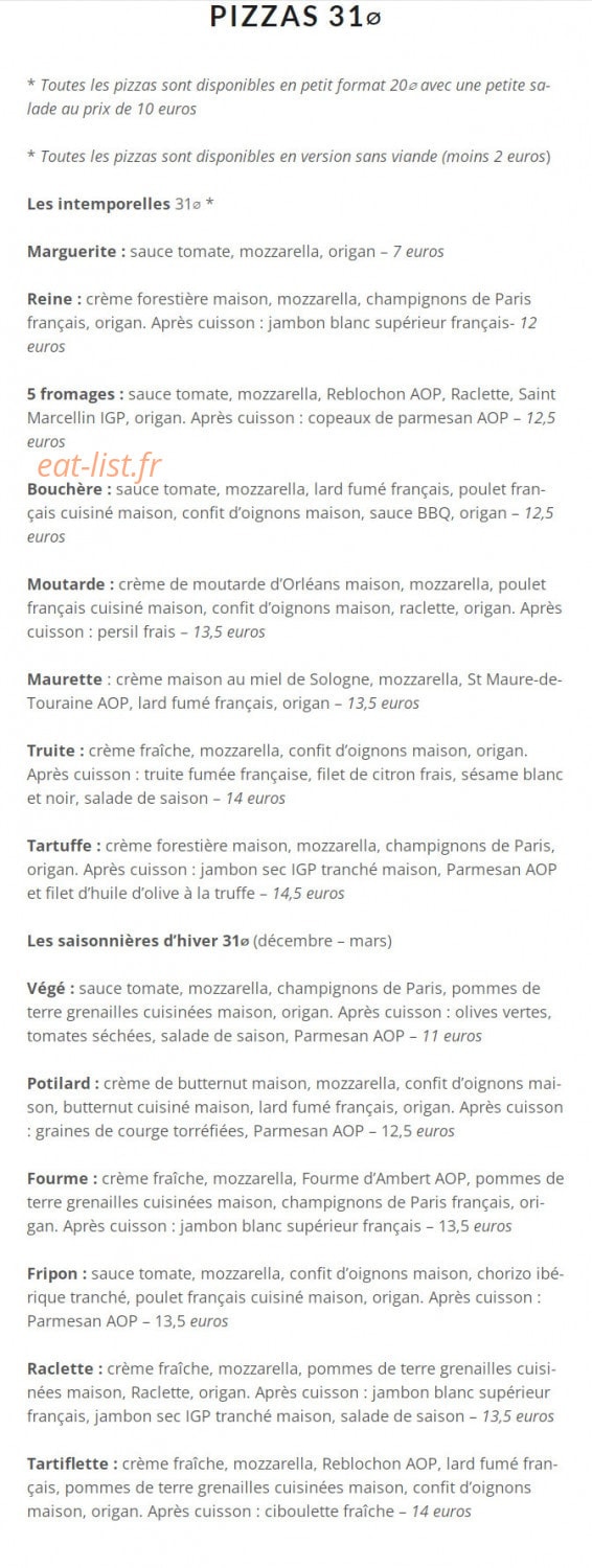Petite Saison — carte page 1