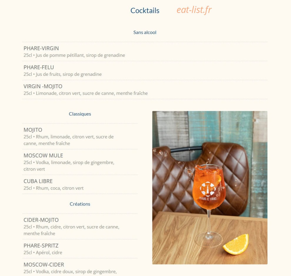 Phare St Louis — carte page 11