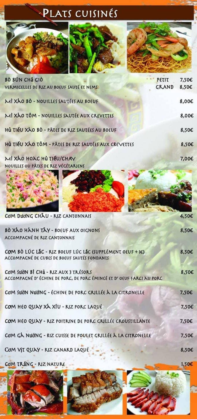 Pho L' Orient — carte page 3