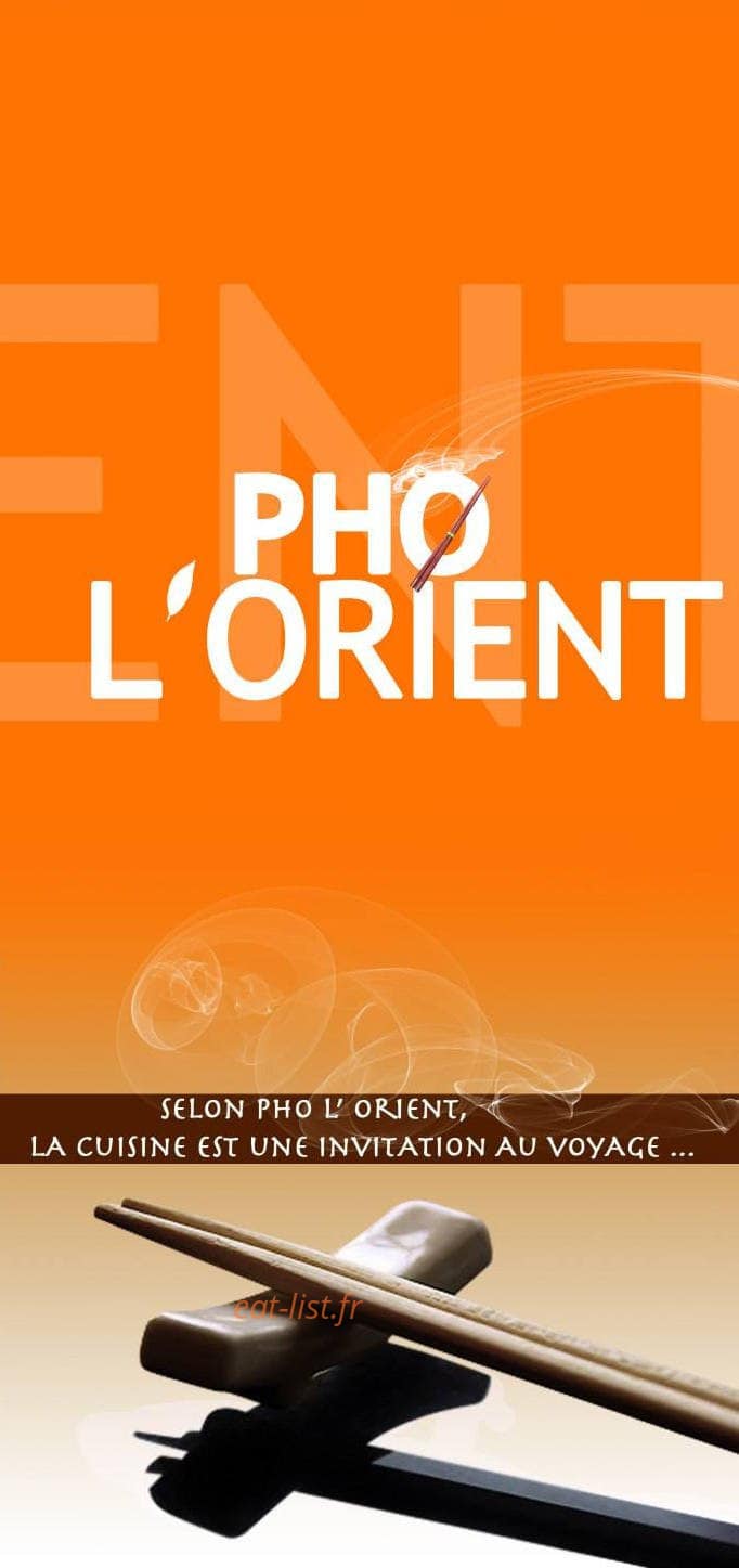 Pho L' Orient — carte page 1