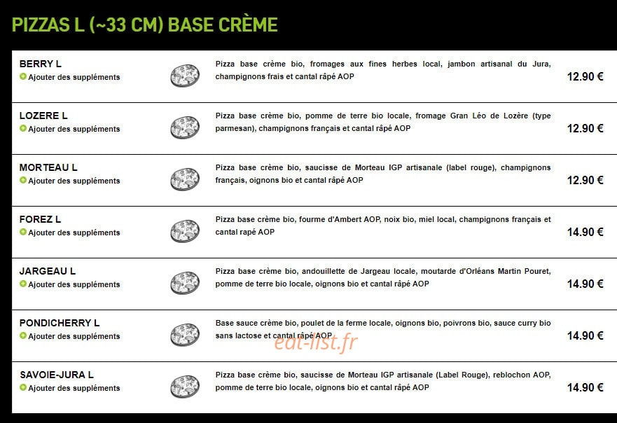 Pizza Oh Terroir — carte page 7