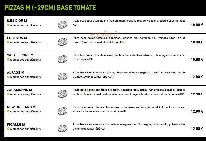 Pizza Oh Terroir — carte page 5
