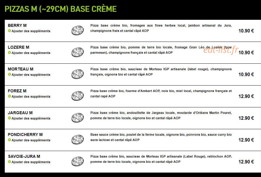 Pizza Oh Terroir — carte page 4