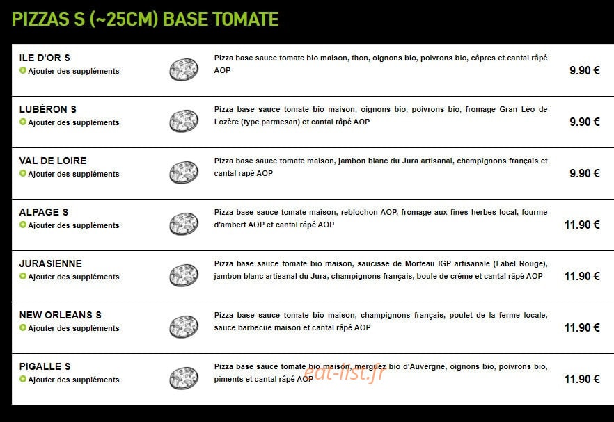 Pizza Oh Terroir — carte page 3