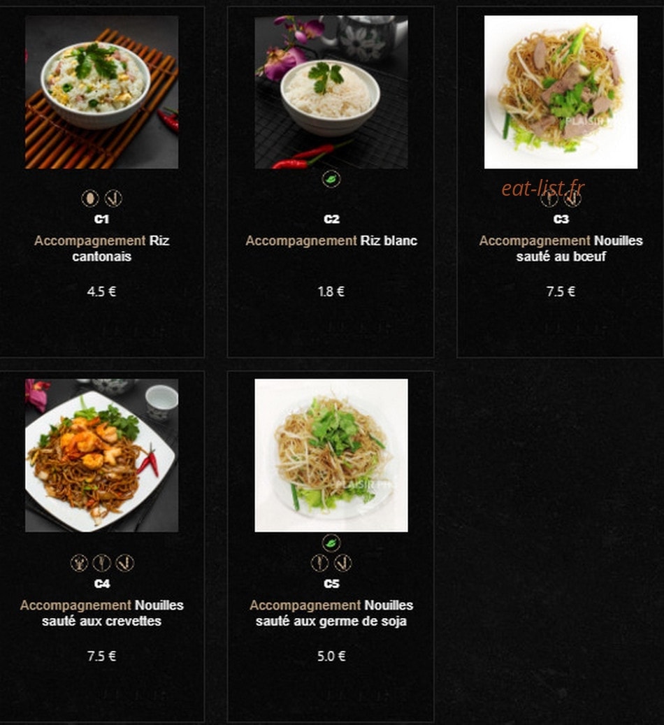 Plaisir Pho — carte page 4