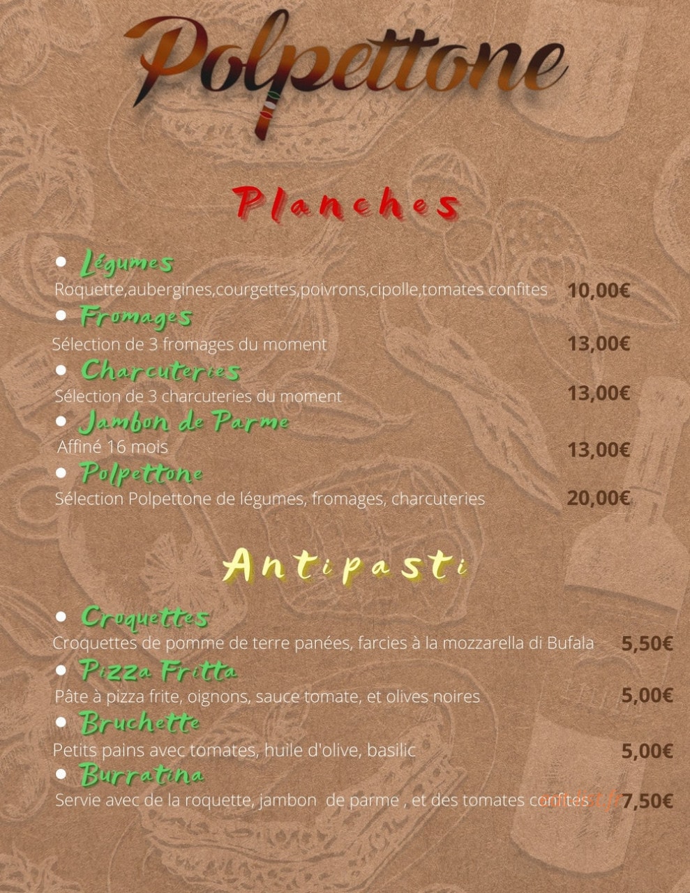 Polpettone — carte page 1