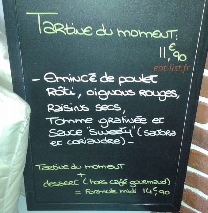 Restaurant Loune — carte page 1