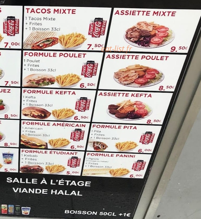 Selin Kebab — carte page 2