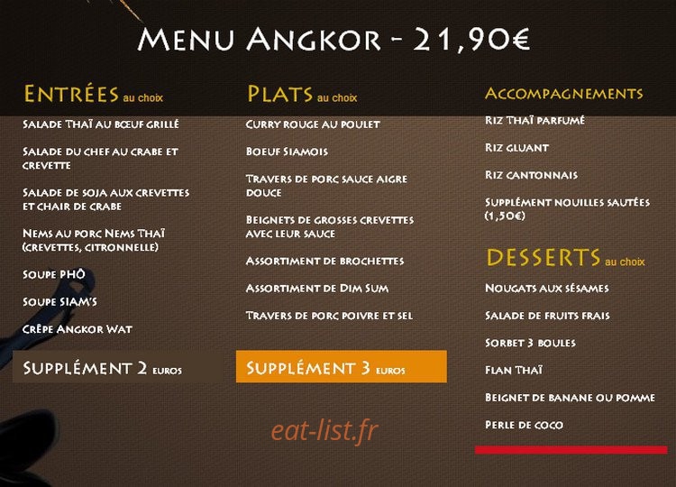Siam's — carte page 2