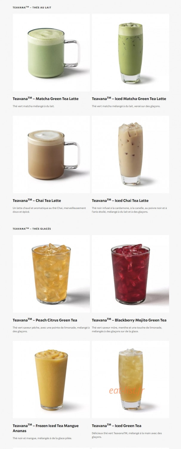 Starbucks — carte page 6