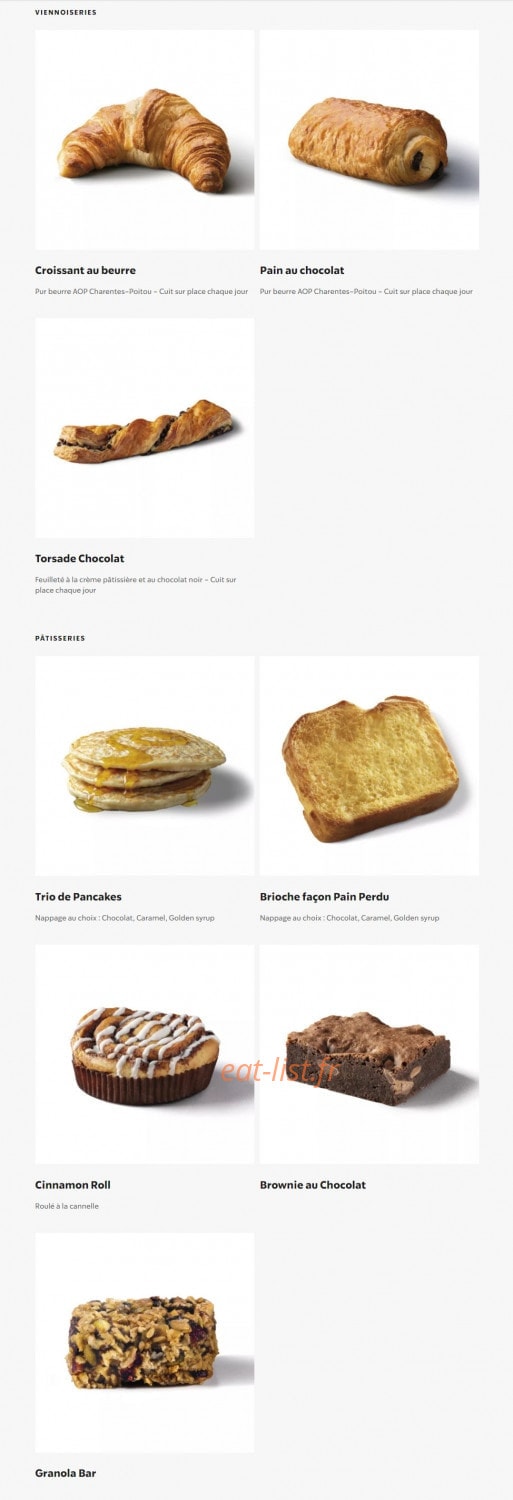 Starbucks — carte page 9