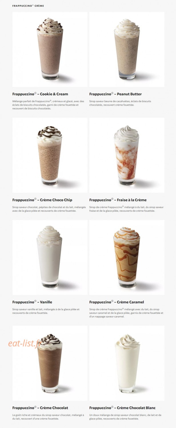 Starbucks — carte page 5