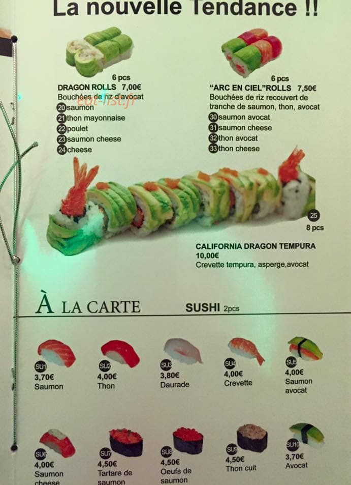 Sushi Ninja — carte page 8